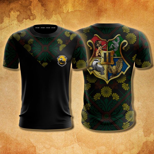 Hufflepuff House Harry Potter New Collection Unisex 3D T-shirt