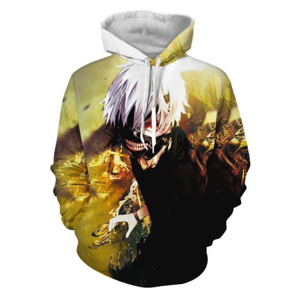 Kaneki Ken (Sasaki Haise) Tokyo Ghoul 3D Hoodie