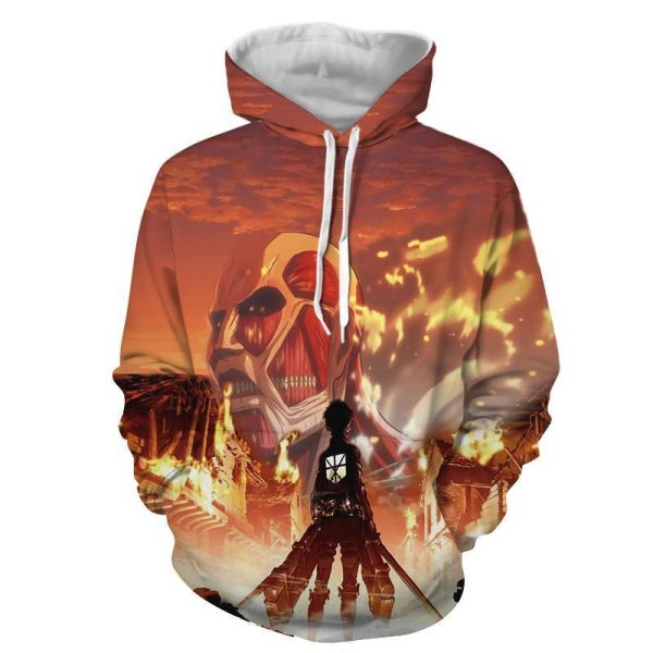 Attack On Titan Colossus Titan Form 3D Hoodie