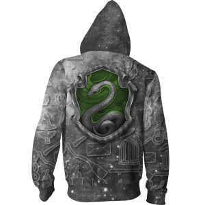 Slytherin Logo Harry Potter New Collection Zip Up Hoodie