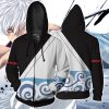 Gintama Sakata Gintoki Cosplay Zip Up Hoodie Jacket