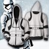 Star Wars Stormtrooper Cosplay Zip Up Hoodie Jacket