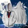 Detective Conan Kuroba Kaito (Kaitou Kid) Cosplay Zip Up Hoodie Jacket