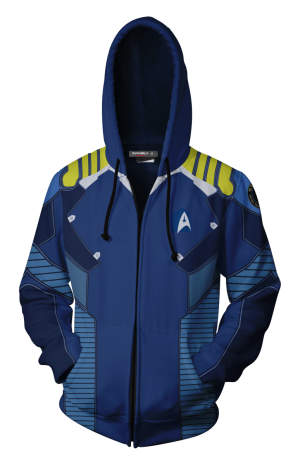 Star Trek Beyond James T. Kirk Cosplay Zip Up Hoodie Jacket