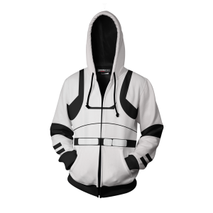 Star Wars Stormtrooper Cosplay Zip Up Hoodie Jacket