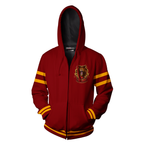 Gryffindor Hogwarts Harry Potter New Collection Zip Up Hoodie