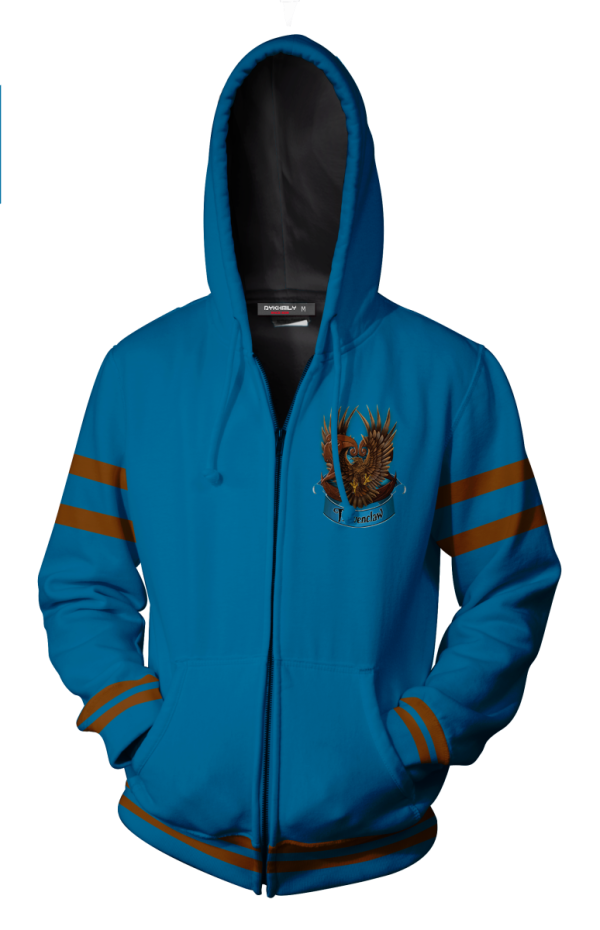 Ravenclaw Hogwarts Harry Potter New Collection Zip Up Hoodie