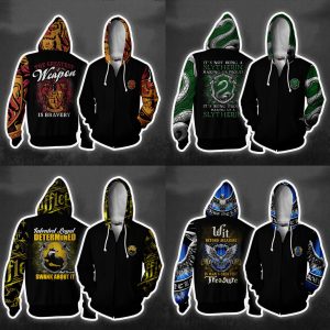 Wit Beyond Measure Is Man's Greatest Treasure Ravenclaw Harry Potter Zip Up Hoodie