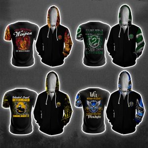 Wit Beyond Measure Is Man's Greatest Treasure Ravenclaw Harry Potter Zip Up Hoodie