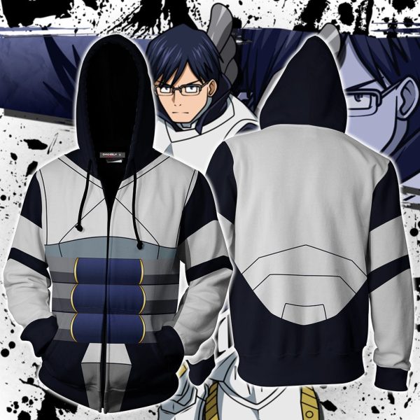 Boku No Hero Academia Tenya Iida Cosplay Zip Up Hoodie Jacket