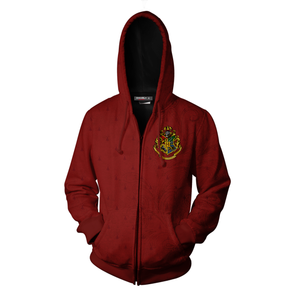 Bravery Daring Chivalry Courage Gryffindor Harry Potter Zip Up Hoodie