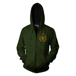 Cunning Ambitious Determined Leadership Slytherin Harry Potter Zip Up Hoodie