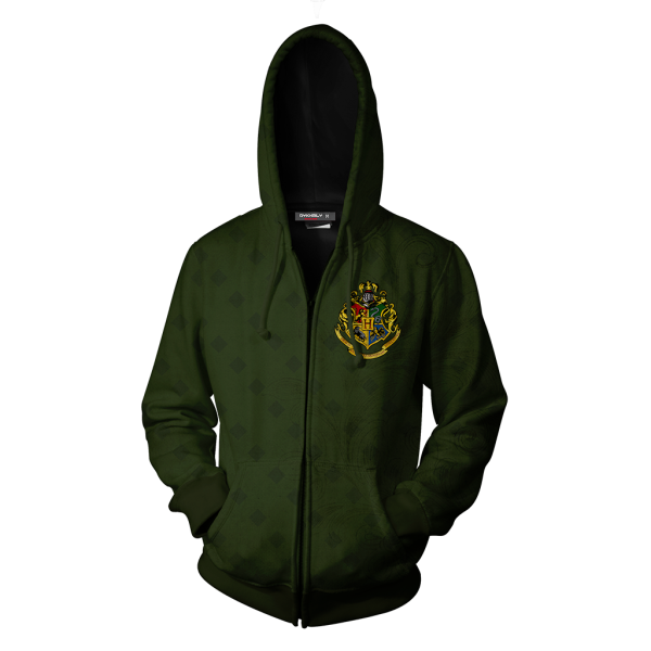 Cunning Ambitious Determined Leadership Slytherin Harry Potter Zip Up Hoodie