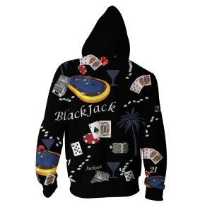 Brooklyn 99: Boyle's Blackjack Shirt Cosplay Zip Up Hoodie Jacket