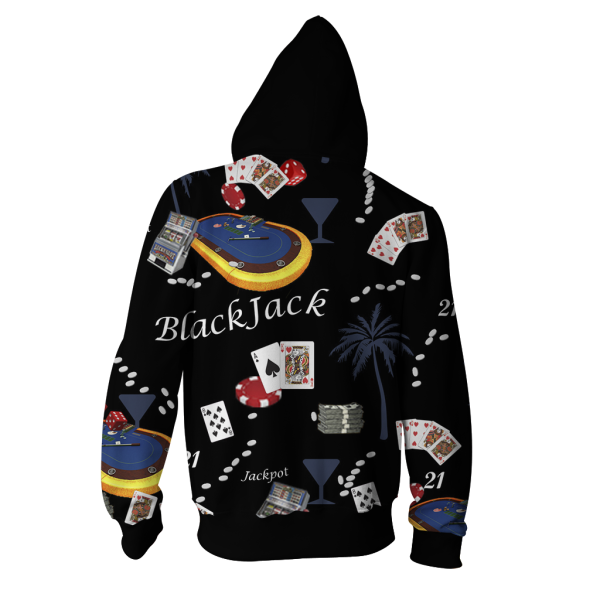 Brooklyn 99: Boyle's Blackjack Shirt Cosplay Zip Up Hoodie Jacket