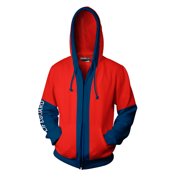 Baywatch Cosplay Zip Up Hoodie Jacket