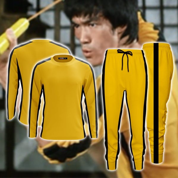 Game Of Death Bruce Lee Kung Fu Version Cosplay Jogging Pants