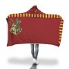 Gryffindor House Hogwarts Logo Harry Potter 3D Hooded Blanket