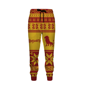 The Gryffindor Lion Harry Potter Ugly Christmas Jogging Pants