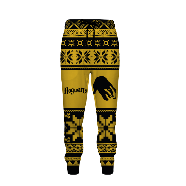 The Hufflepuff Badger Harry Potter Ugly Christmas Jogging Pants