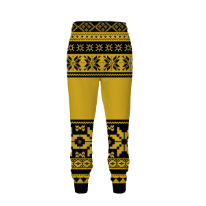 The Hufflepuff Badger Harry Potter Ugly Christmas Jogging Pants