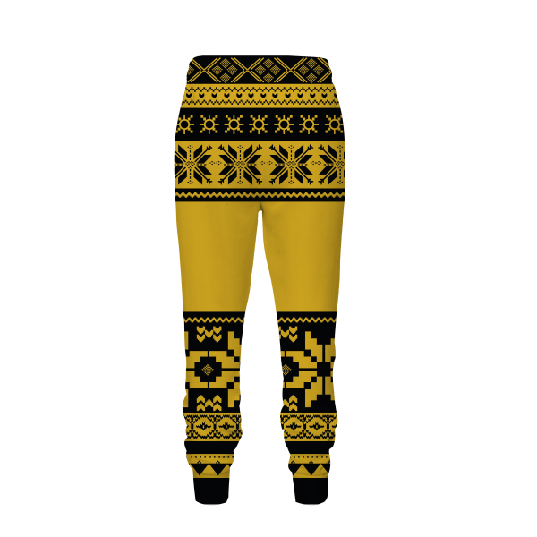 The Hufflepuff Badger Harry Potter Ugly Christmas Jogging Pants