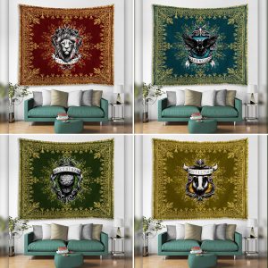 Mandala The Gryffindor Lion Harry Potter 3D Tapestry