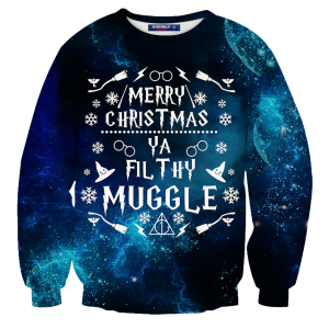 Ravenclaw Merry Christmas Ya Filthy Muggle Harry Potter 3D Sweater