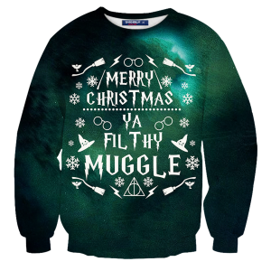 Slytherin Merry Christmas Ya Filthy Muggle Harry Potter 3D Sweater