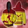 Gryffindor Quidditch Team Harry Potter New Collection Zip Up Hoodie