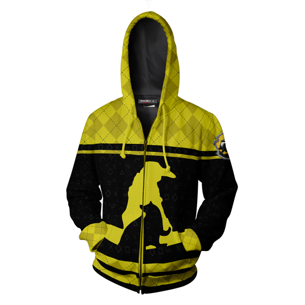 Hufflepuff Quidditch Team Harry Potter New Collection Zip Up Hoodie