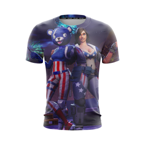 Fortnite Fireworks Team Leader Unisex 3D T-shirt