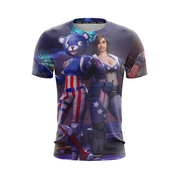 Fortnite Fireworks Team Leader Unisex 3D T-shirt