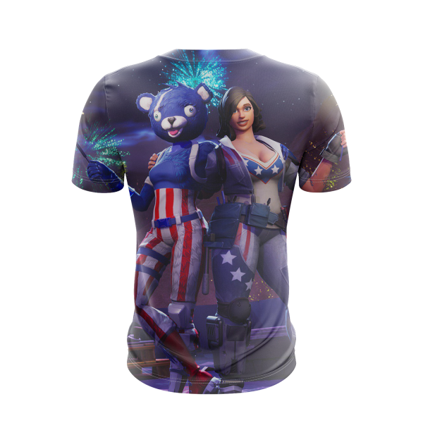 Fortnite Fireworks Team Leader Unisex 3D T-shirt