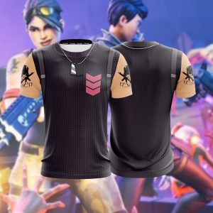 Fortnite Rose Team Leader Skin Unisex 3D T-shirt