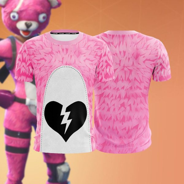 Fortnite Cuddle Team Leader Skin Unisex 3D T-shirt