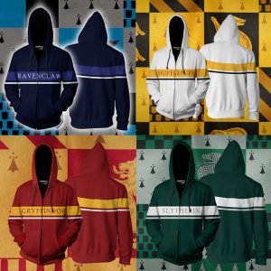 Hogwarts House Gryffindor Harry Potter Zip Up Hoodie