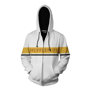 Hogwarts House Hufflepuff Harry Potter Zip Up Hoodie