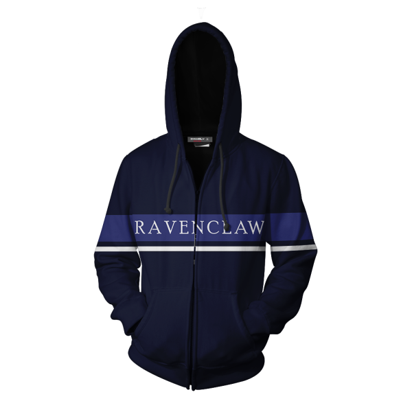 Hogwarts House Ravenclaw Harry Potter Zip Up Hoodie