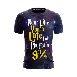 Run Like You're Late For Platform 9 3/4 Harry Potter Unisex 3D T-shirt