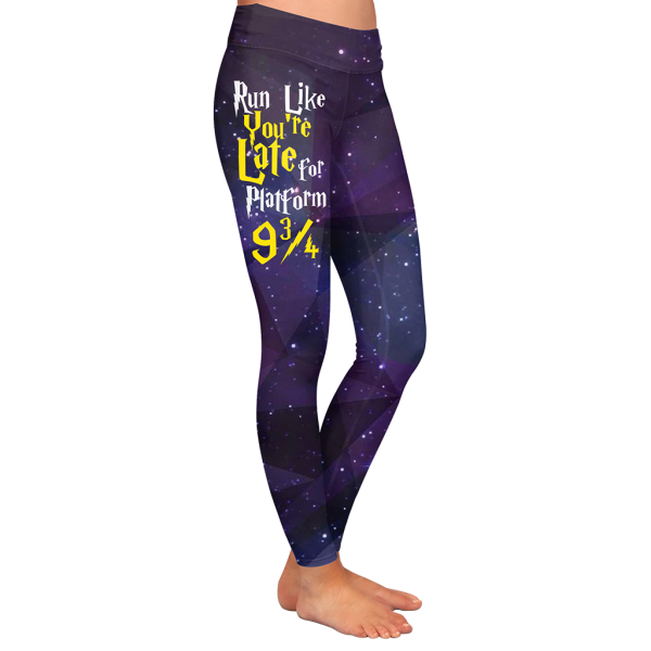 Run Like You're Late For Platform 9 3/4 Harry Potter 3D Leggings