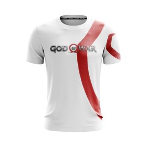 Kratos God Of War (White) Unisex 3D T-shirt