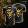 Zapdos Team Instinct Pokemon Go Unisex 3D T-shirt