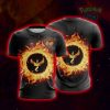 Moltres Pokemon Go Unisex 3D T-shirt