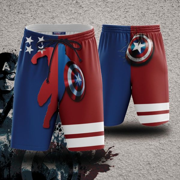 Captain America Beach Short