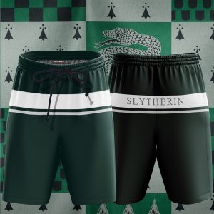 Hogwarts House Slytherin Harry Potter Beach Short