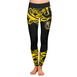 Loyal Like A Hufflepuff Harry Potter 3D Leggings