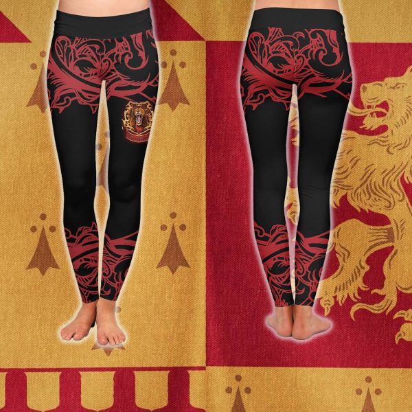 Brave Like A Gryffindor Harry Potter 3D Leggings