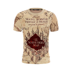 The Marauder's Map Harry Potter Unisex 3D T-shirt