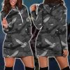 Hedwig Owl Seamless Harry Potter 3D Hoodie Dress